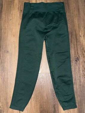 YPB Abercrombie Seamless High-Waisted Leggings Forest Dark Green - Size XL